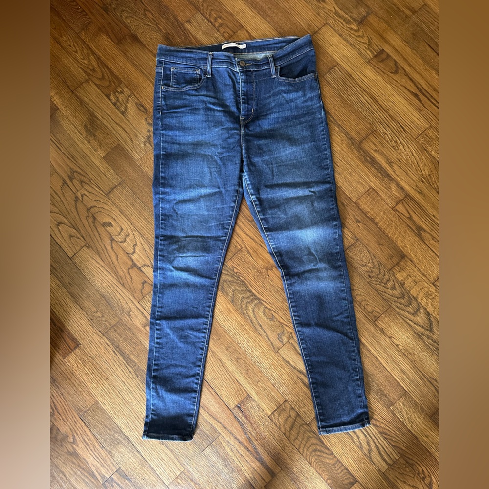 Levi's Blue Skinny Jeans Tapered Fit Classic Denim